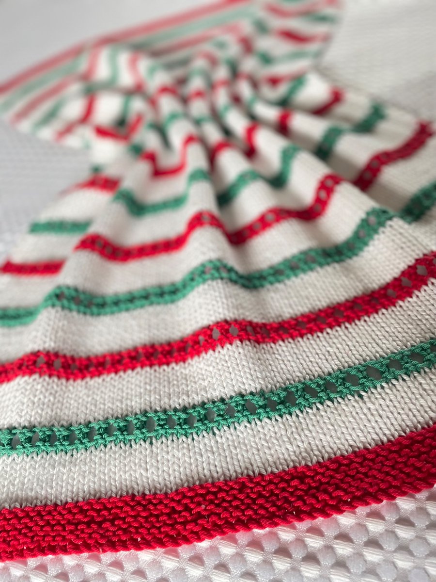  Christmas baby blanket in 100% cotton 