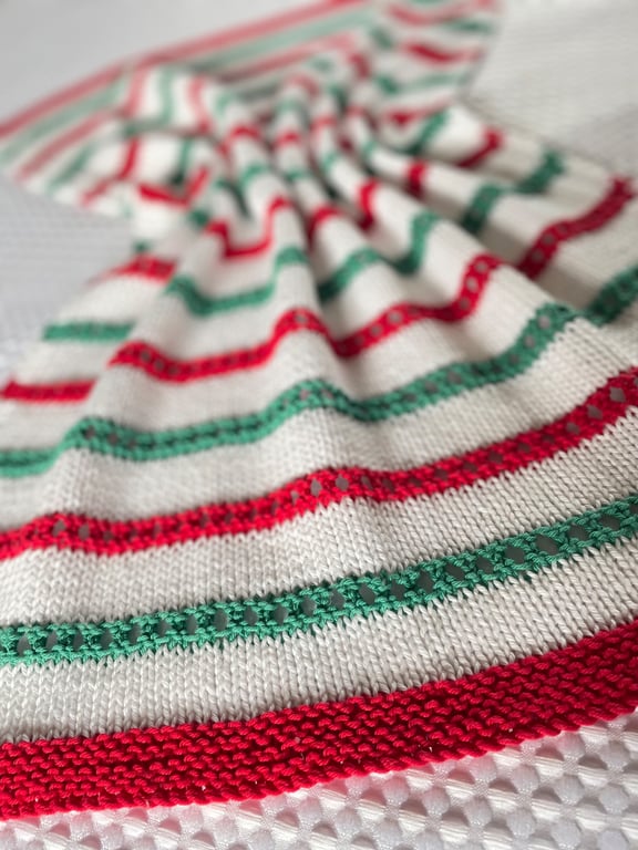  Christmas baby blanket in 100% cotton 