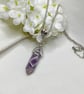 Purple Agate Necklace