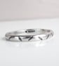 Silver Narrow band ring , size P and half  , Solid Sterling Silver Hallmarked - Image 3