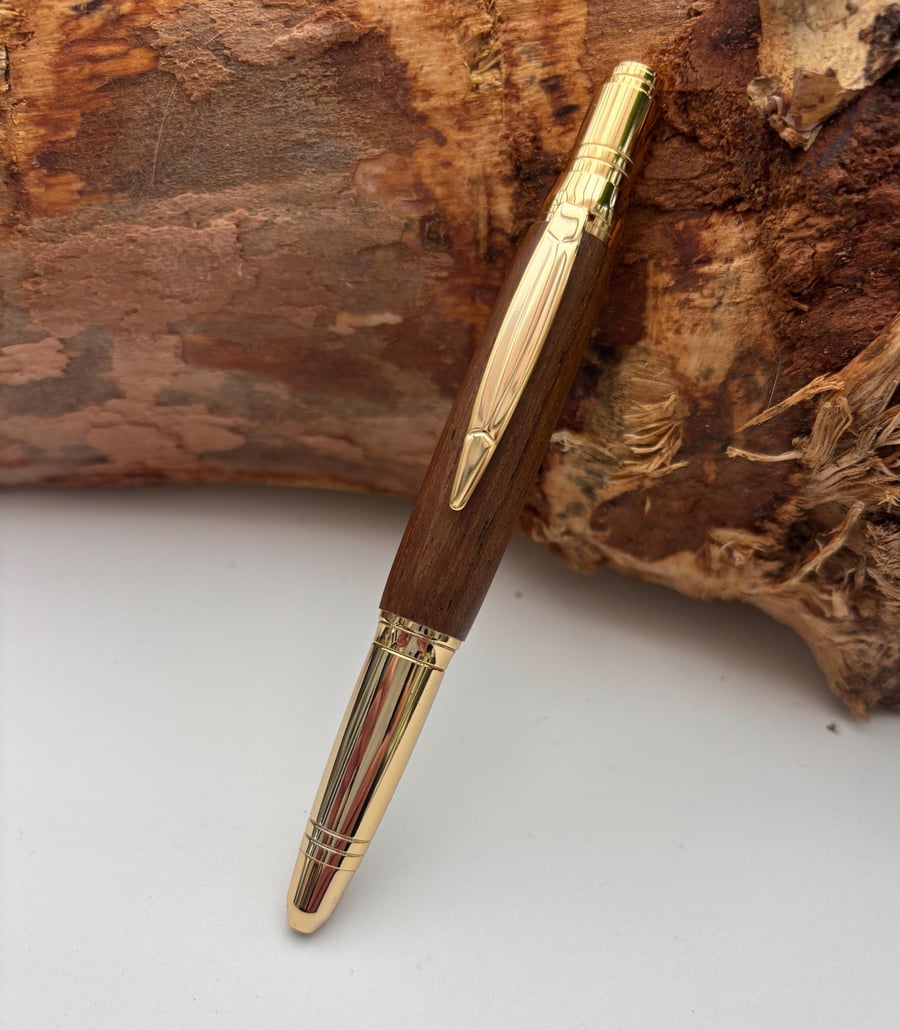 Very Rare Ship RRS Discovery Oak Ballpoint Pen, Historic Polar Expedition