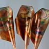 Copper calla lilies