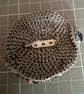 Crocheted and beaded brooch - Image 5