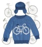 Bike Sweater and Hat Knitting Pattern.  Digital Knitting Pattern - Image 2