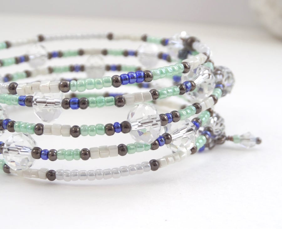 Crystal Beaded Bangle
