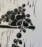  'Trailing Plant' A5 Original Lino Print  - Image 3