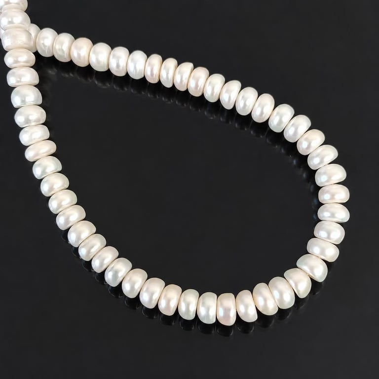 Freshwater Pearl Beads no modification - 9-10mm Half Round Beads