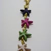 Multi Colour Magnesite Starfish Bag Charm