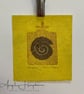 Small Lino and Block Print - Bottle with Fossil - Image 3