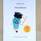 Thank You Teacher Card - Personalised End Of Term Gift For Teachers