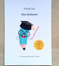 Thank You Teacher Card - Personalised End Of Term Gift For Teachers