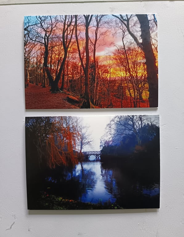 Multipack of 4 wintry Wirral photography cards 