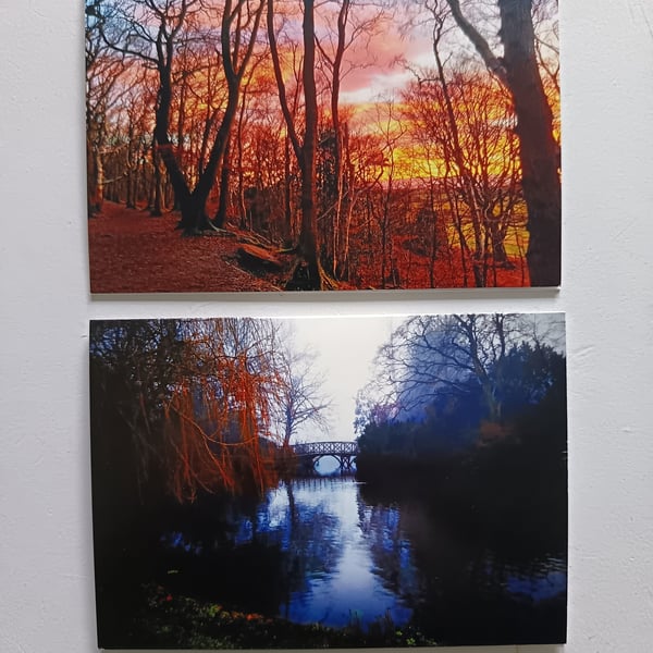 Multipack of 4 wintry Wirral photography cards 