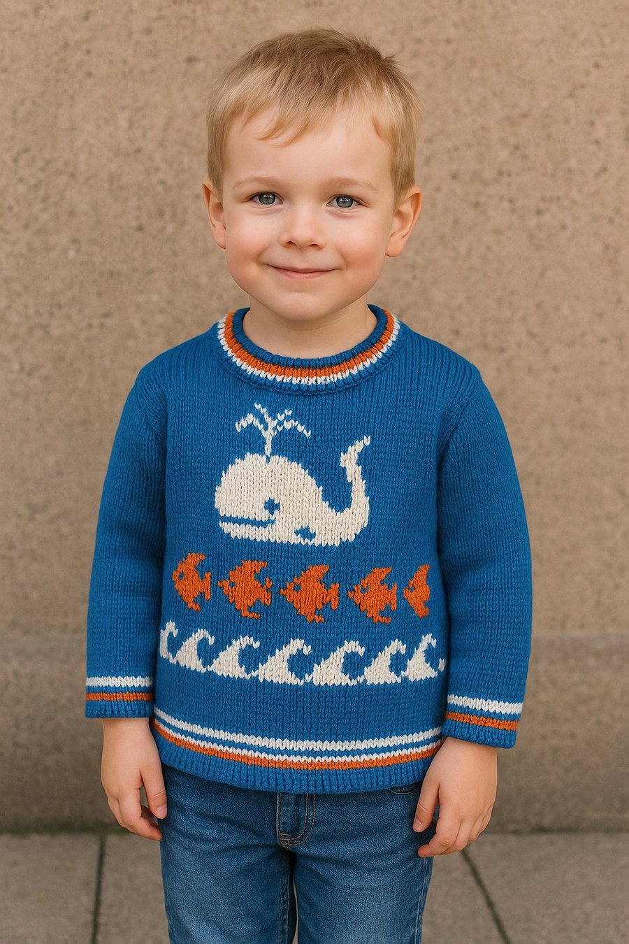 Ocean Sweater.  Digital Knitting Pattern