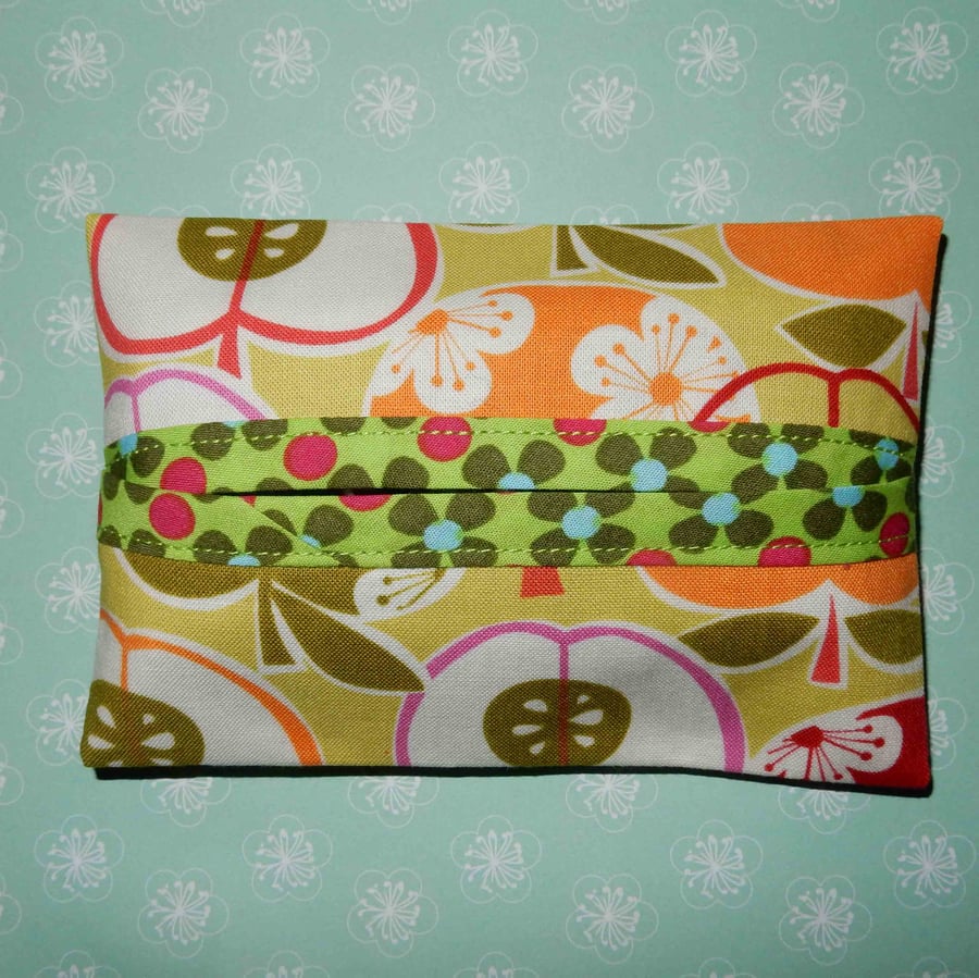 Pocket tissue holders - Bright apple print