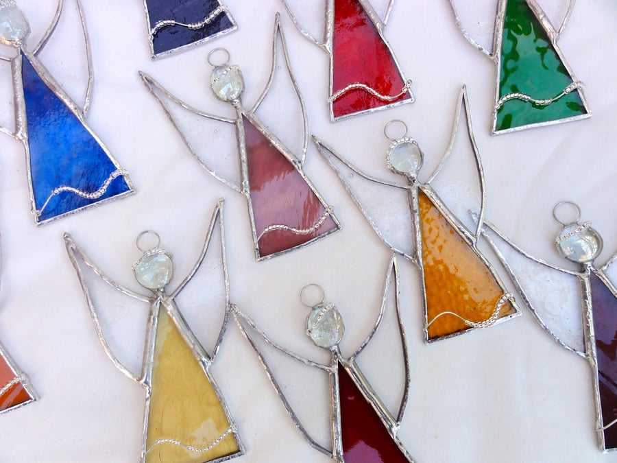 Stained Glass Angel Suncatcher  - TO ORDER