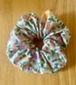 Pastel Floral Handmade Scrunchie Made from Upcycled Materials