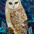 Barn owl original artwork.