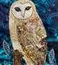 Barn owl original artwork.