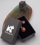 Coral and Pink Fused Glass Stud Earrings and Pendant Set - Image 8