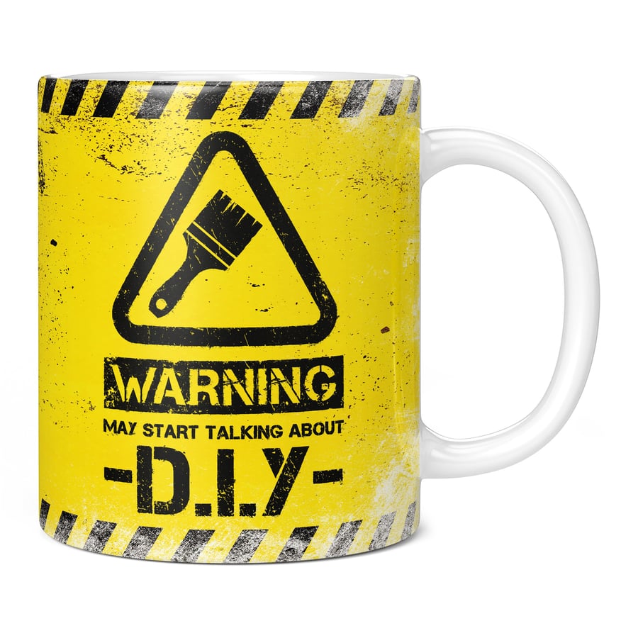 Warning May Start Talking About Diy 11oz Coffee Mug Cup - Perfect Birthday Gift 