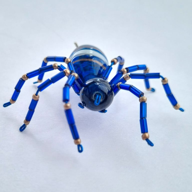 Christmas Hanging Glass Beaded Spider Decor
