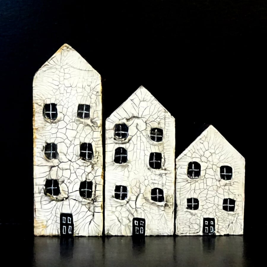 Small Wooden House Decoration - Miniature Houses -  Housewarming Gift -Scotland 