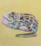 Painting of a vintage tin frog - Image 2