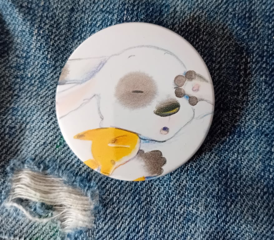 Picture Book  Badge - Sleepy Animal