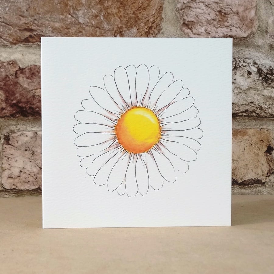 Blank Card Daisy Eco Friendly