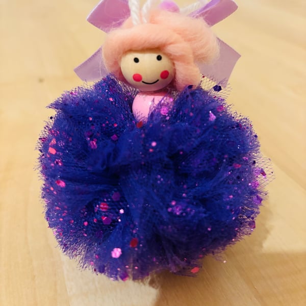 Glitzy hanging Pom decoration 