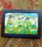 Bluebell and Daisies: Needle felted and hand embroidered picture