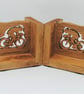 Handcrafted Oak Cyclist Bookends - Image 3