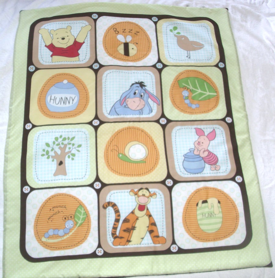 Winnie the pooh and friends cot quilt