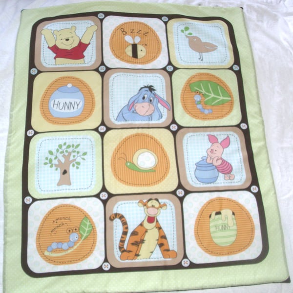 Winnie the pooh and friends cot quilt