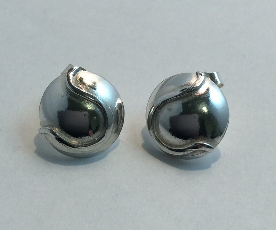 Sterling silver stud earrings