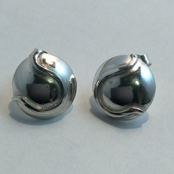 Sterling silver stud earrings