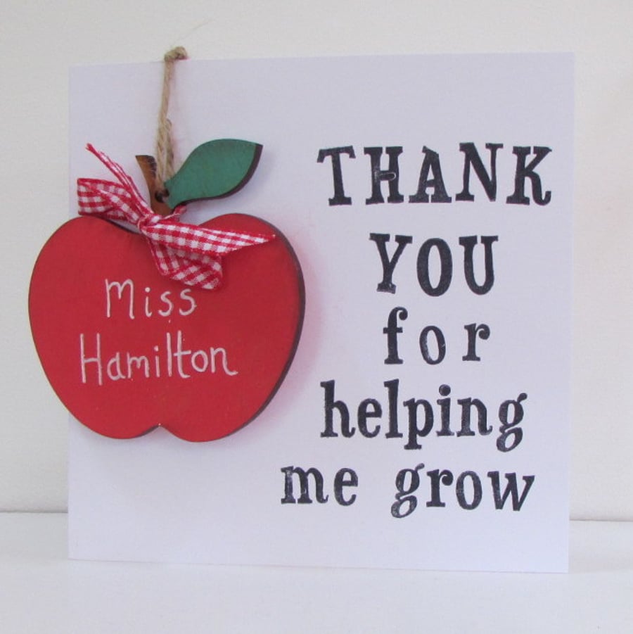 Teachers Thank You Keepsake Card