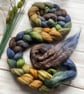 Polwarth, Llama & Tussah Silk Fibre 100g The Greenwood