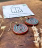 Handmade Turquoise Ceramic Earrings: Glazed Clay Dangle, Hypoallergenic Hooks - Image 3