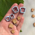 Toast Cutters for Polymer Clay - 2 Sizes (15mm and 10mm)