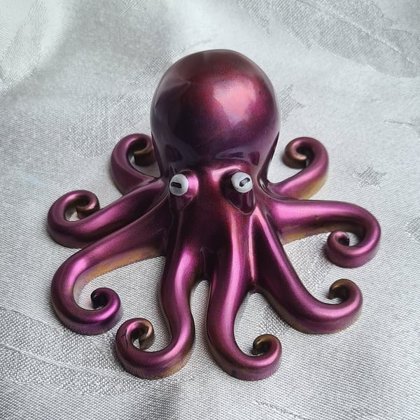 Gorgeous Purple Octopus Resin Ornament - Home Decoration - Keepsake Gift