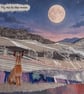 Fly me to the Moon, textile art