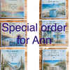 Special order for Ann
