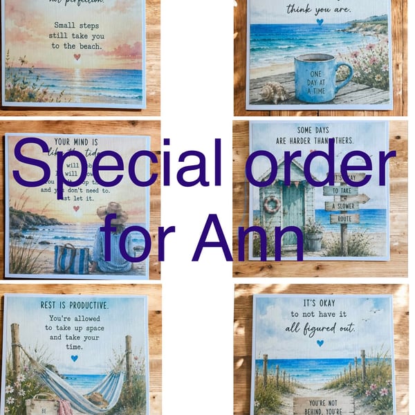 Special order for Ann