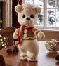 Handmade Crochet Amigurumi Christmas Polar Bear With Earmuffs Soft Plushie Toy - Image 5