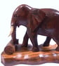 Hand Carved Wooden Elephant Sculpture - Elephant Ornament - Wildlife Home Decor - Image 2