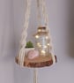 macrame hanging shelf