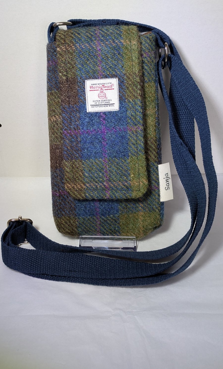 Harris Tweed Cross body mobile bag 