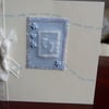 Pitter patter new baby boy card